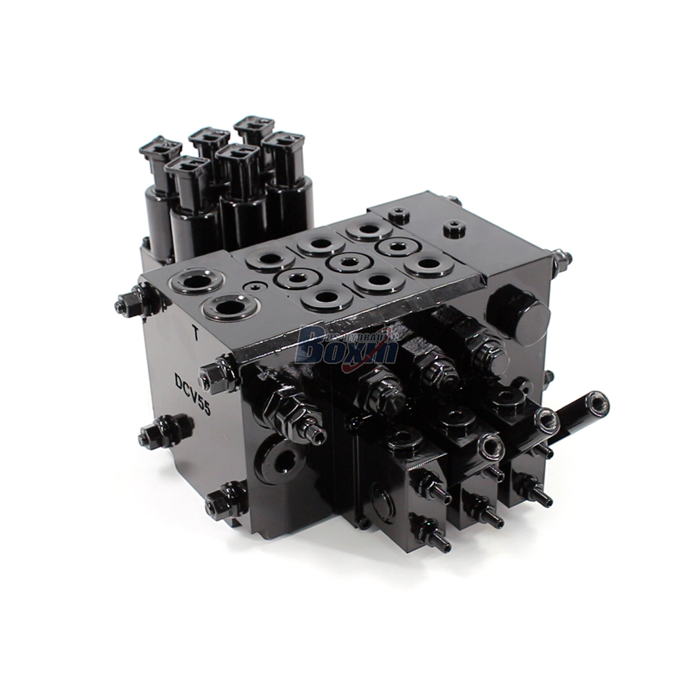 Boxinhuasheng DCV55 Electro-hydraulic 3 Spool Sectional Directional Valve