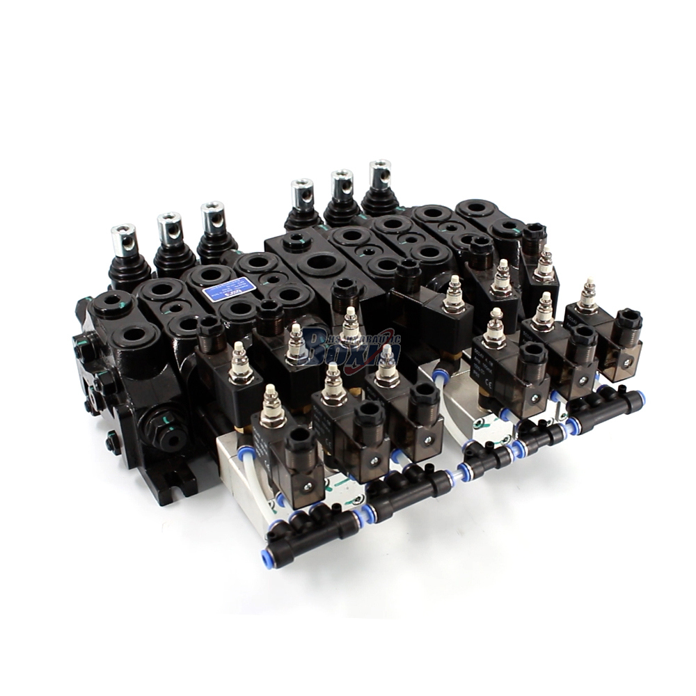 DCV60 Electro-pneumatic 6 Spool Sectional Directional Valve image