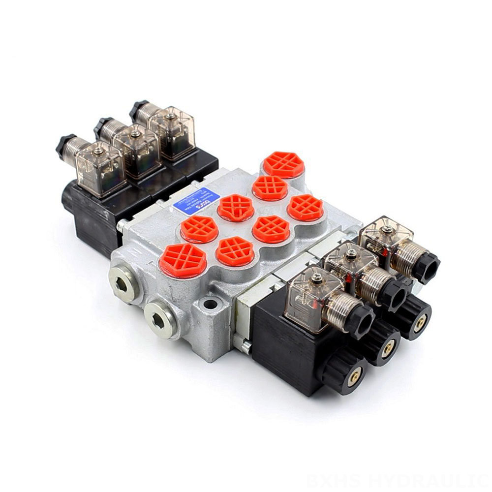 P40-DKL Solenoid 3 Spool Monoblock Directional Valve image