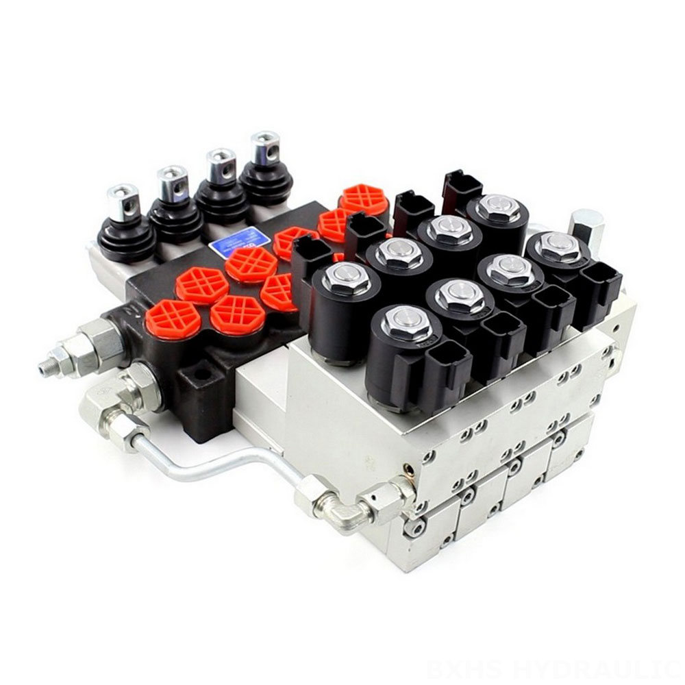 P40 Electro-hydraulic 4 Spool Monoblock Directional Valve image