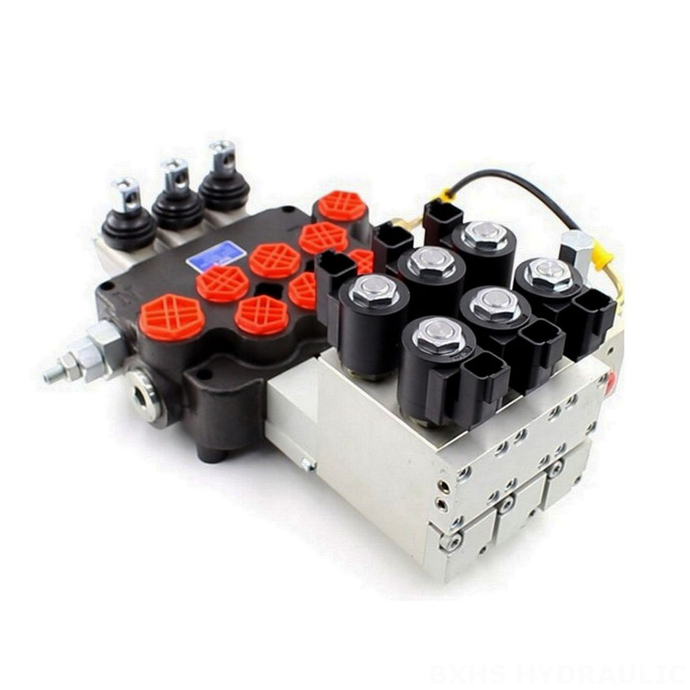 P80 Electro-hydraulic 3 Spool Monoblock Directional Valve image