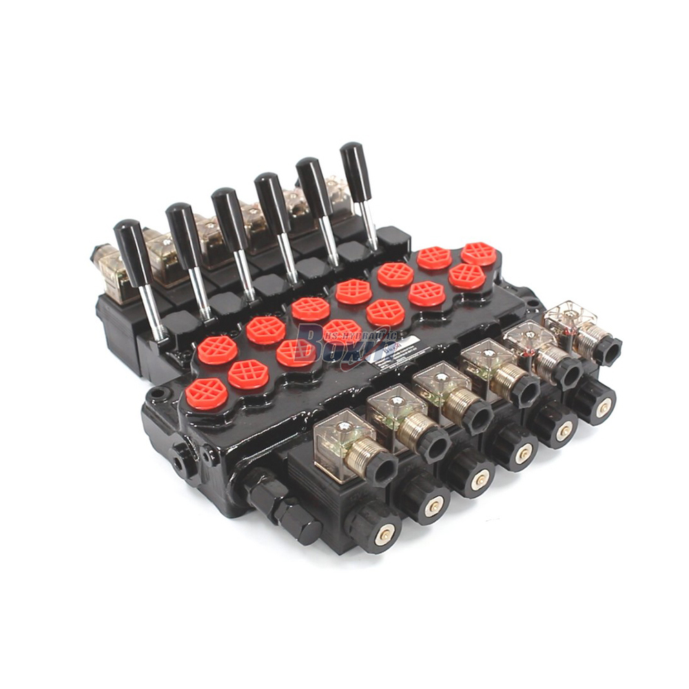 Boxinhuasheng SD5-PG2 Solenoid 6 Spool Monoblock Directional Valve