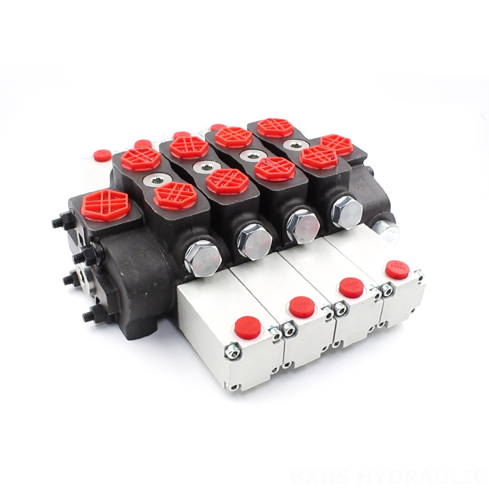 SD8 Hydraulic 4 Spool Sectional Directional Valve image