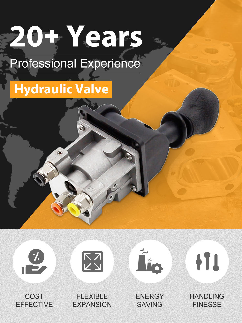 BKQF34-A Manual 1 Spool Pneumatic Control Valve detailed image