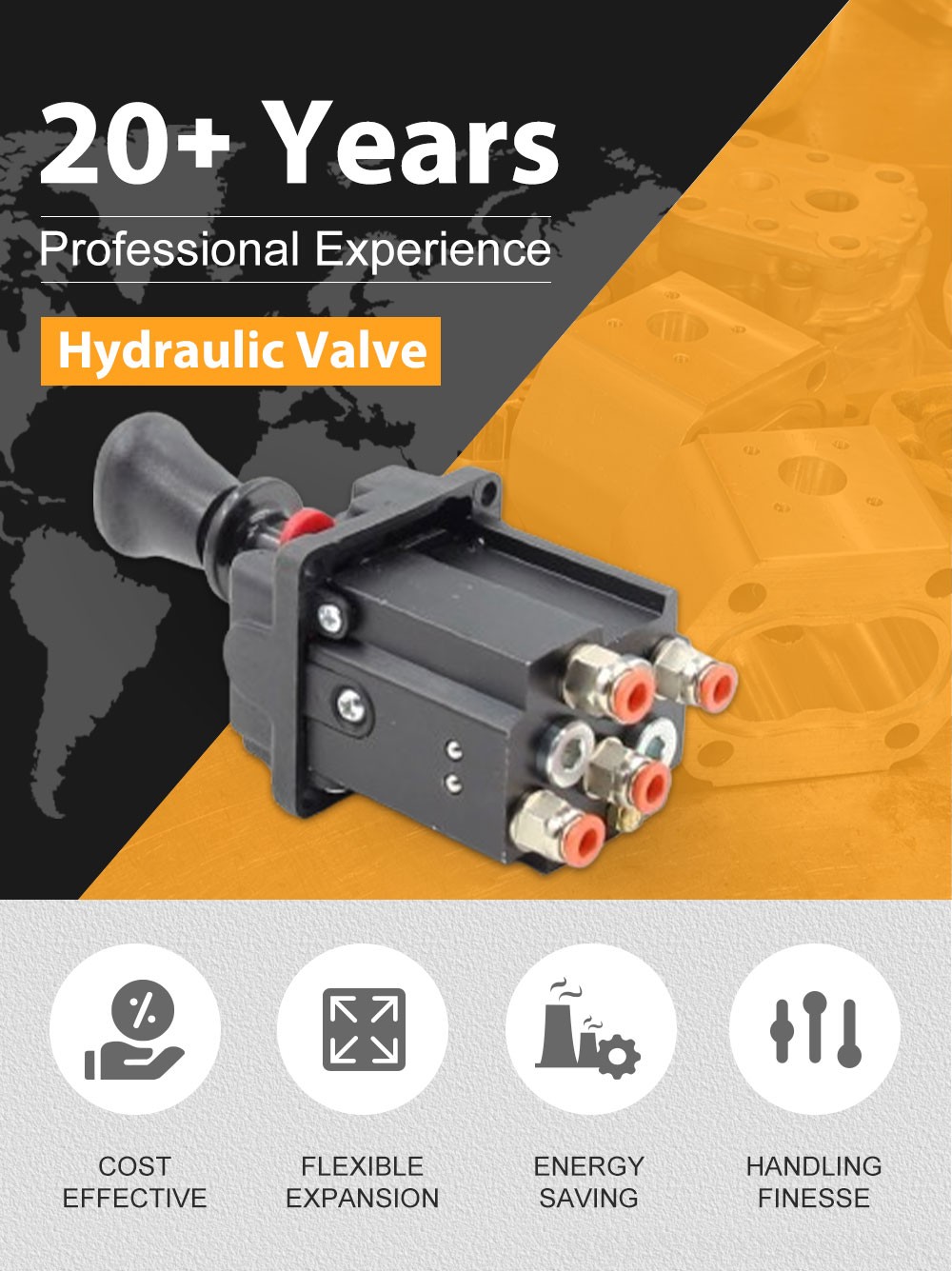 BKQF34-K Pneumatic 1 Spool Pneumatic Control Valve detailed image