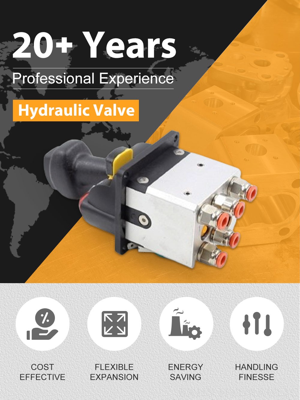 BKQF34S-CQL Pneumatic 1 Spool Pneumatic Control Valve detailed image