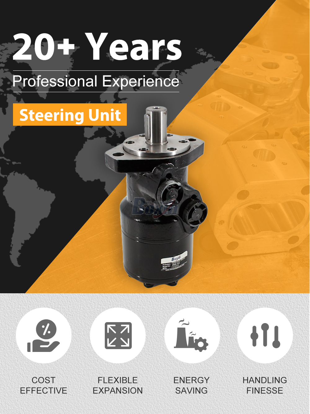 BMR-315 315 cc/r 57 Lpm Hydraulic Motor detailed image