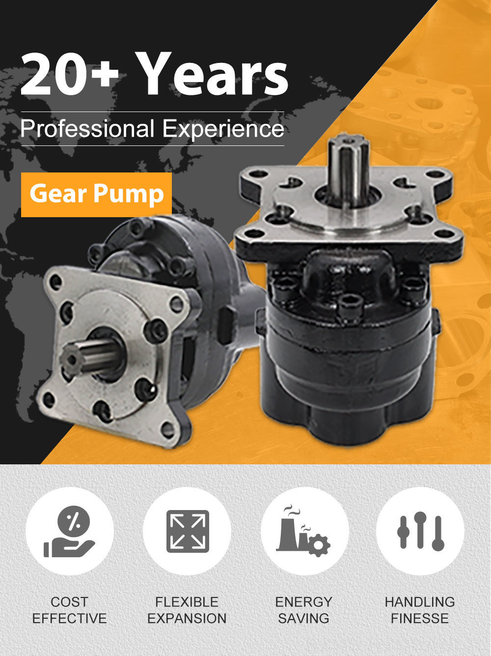 CBHS-F532 32 cc/rev Hydraulic Gear Pump detailed image