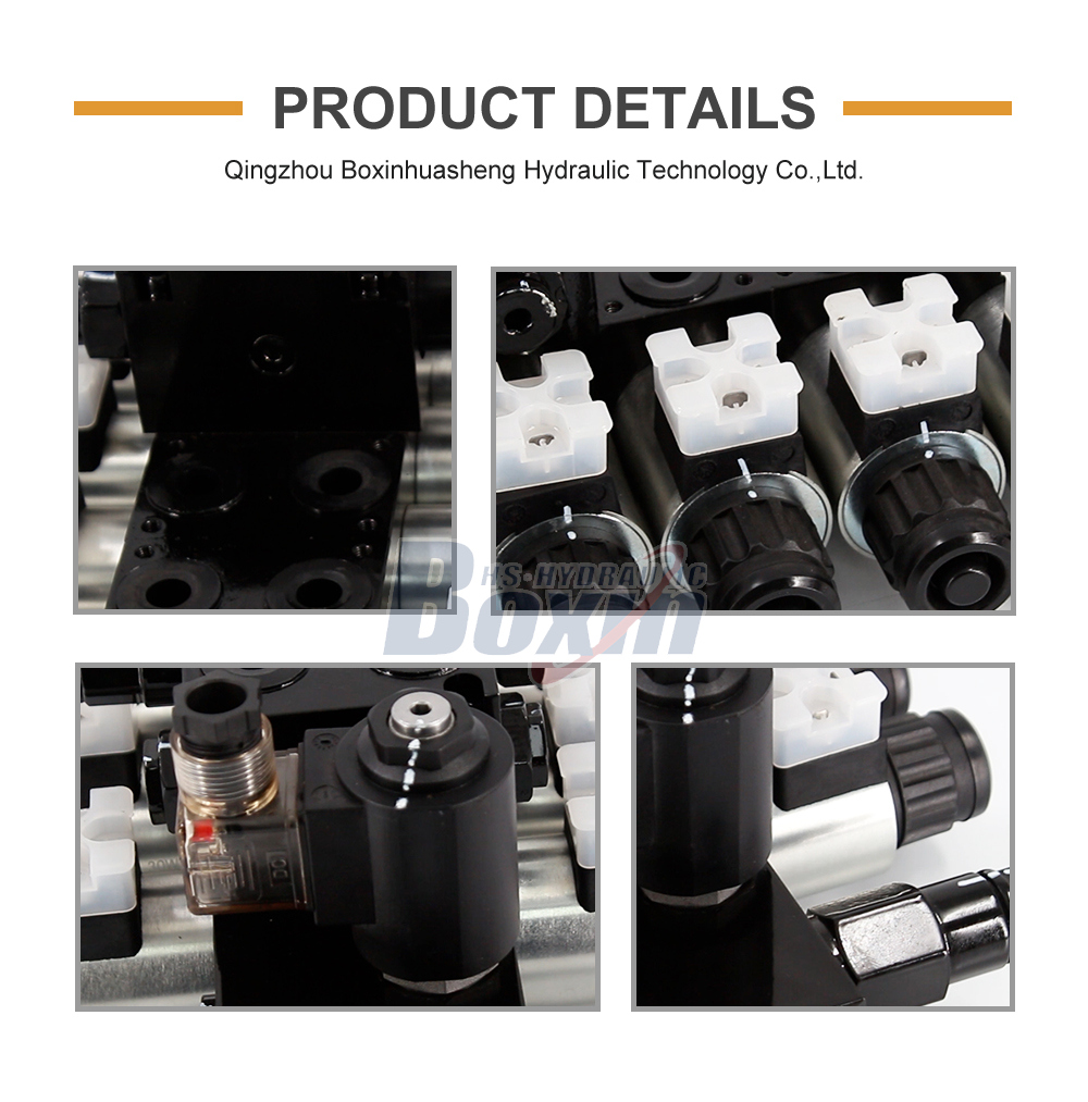 DCV56-H Solenoid 5 Spool Sectional Directional Valve detailed image