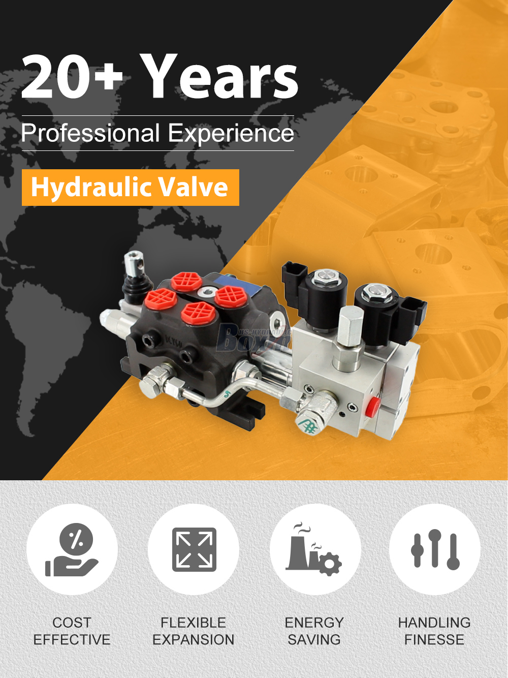 DCV60 Electro-hydraulic 1 Spool Sectional Directional Valve detailed image