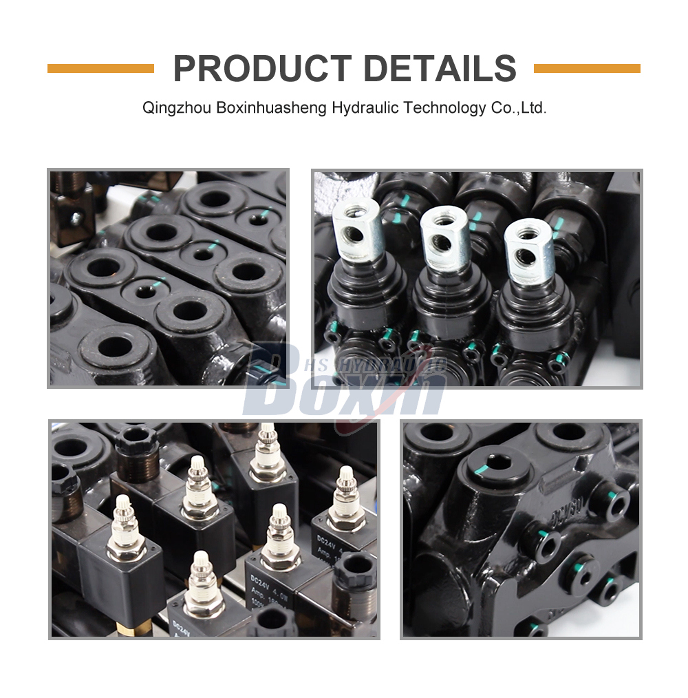 DCV60 Electro-pneumatic 6 Spool Sectional Directional Valve detailed image