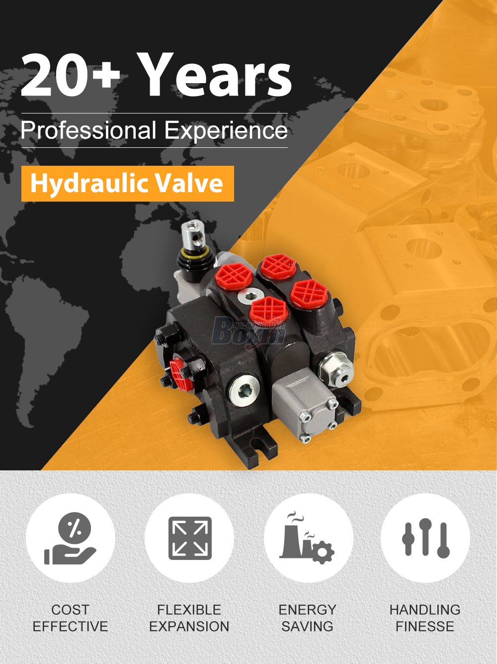 DCV60 Manual 1 Spool Sectional Directional Valve detailed image