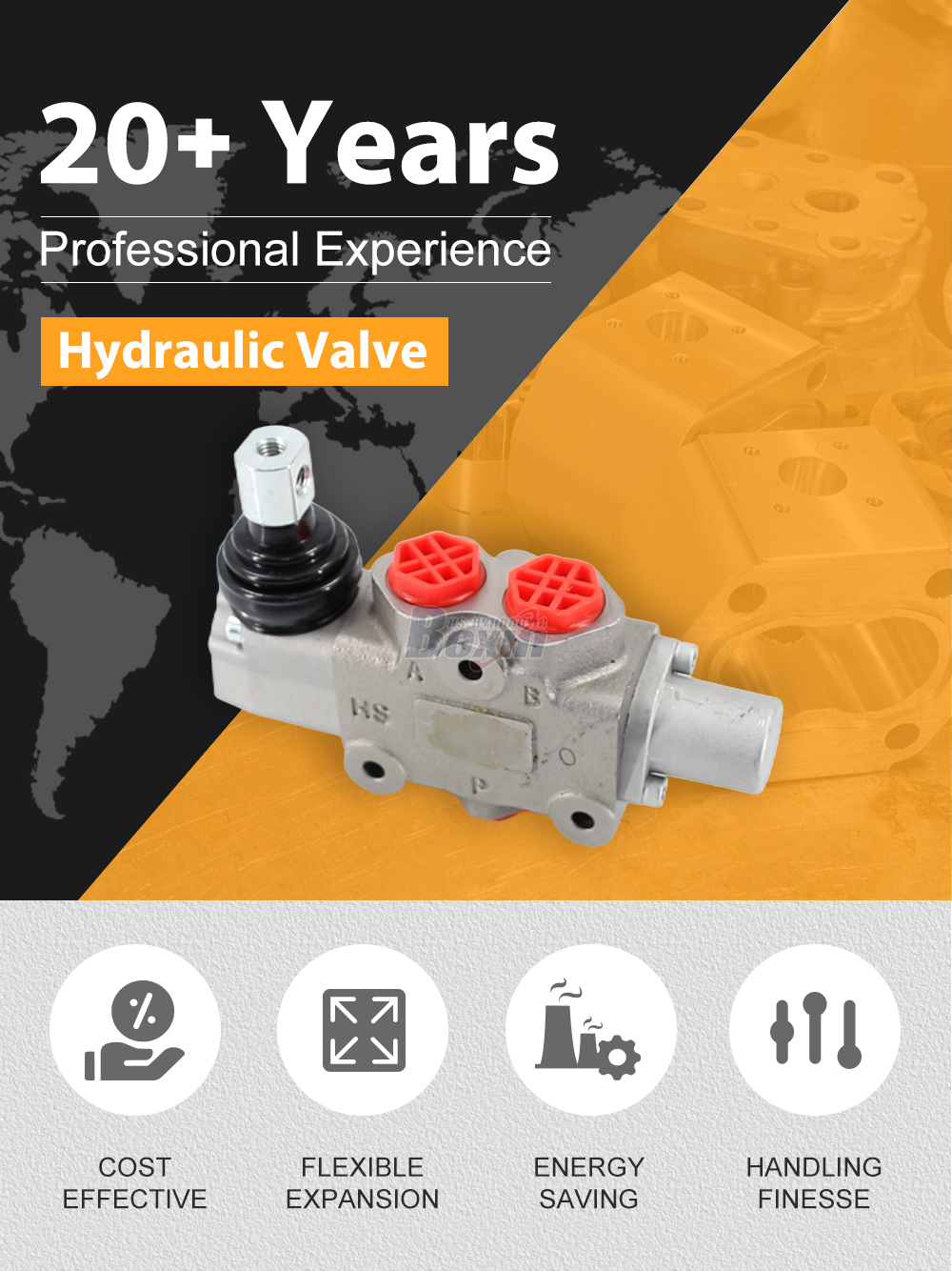 DF5-DKL Manual 1 Spool Flow Diverter Valve detailed image