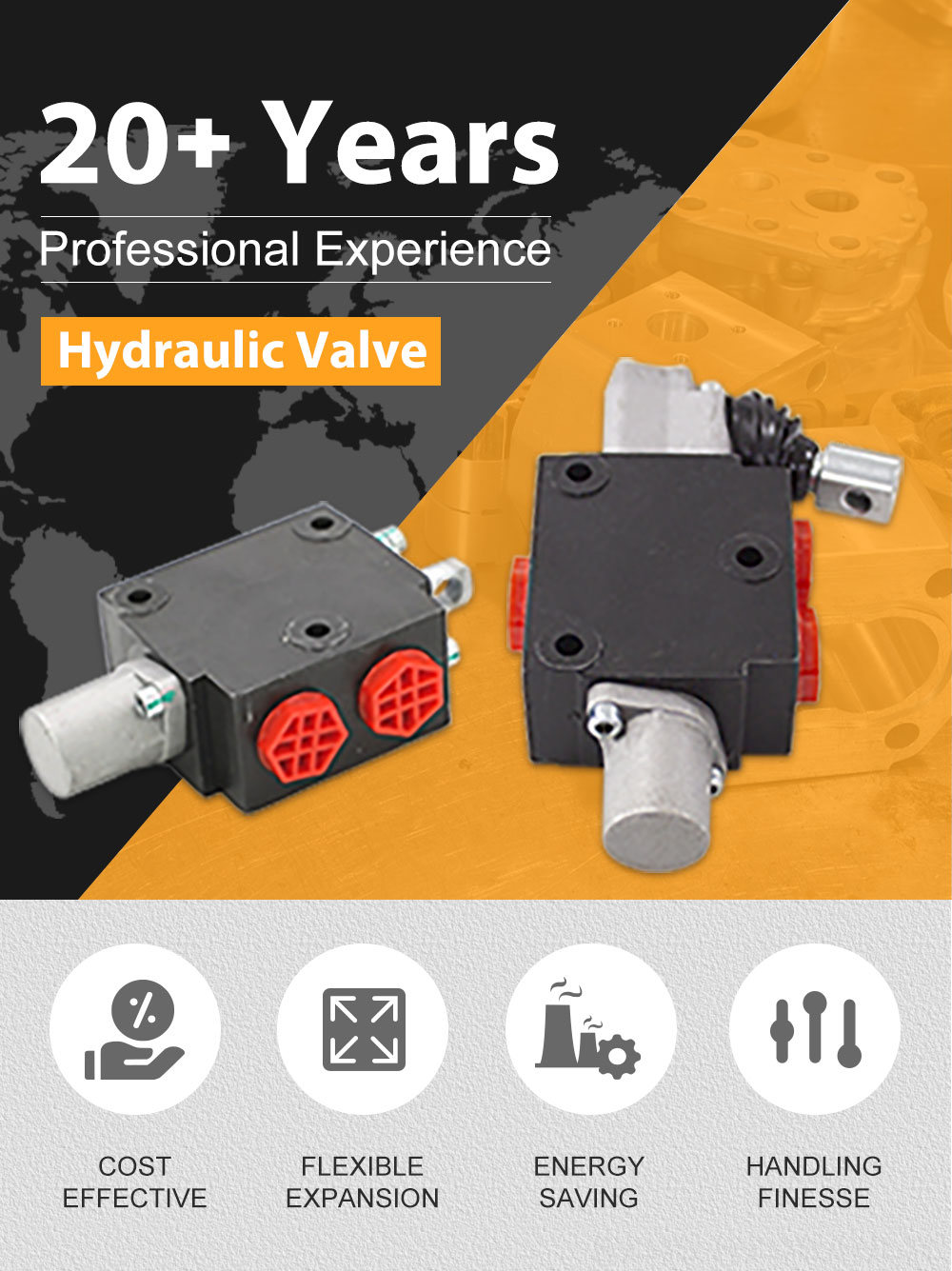 DF5 Manual 1 Spool Flow Diverter Valve detailed image