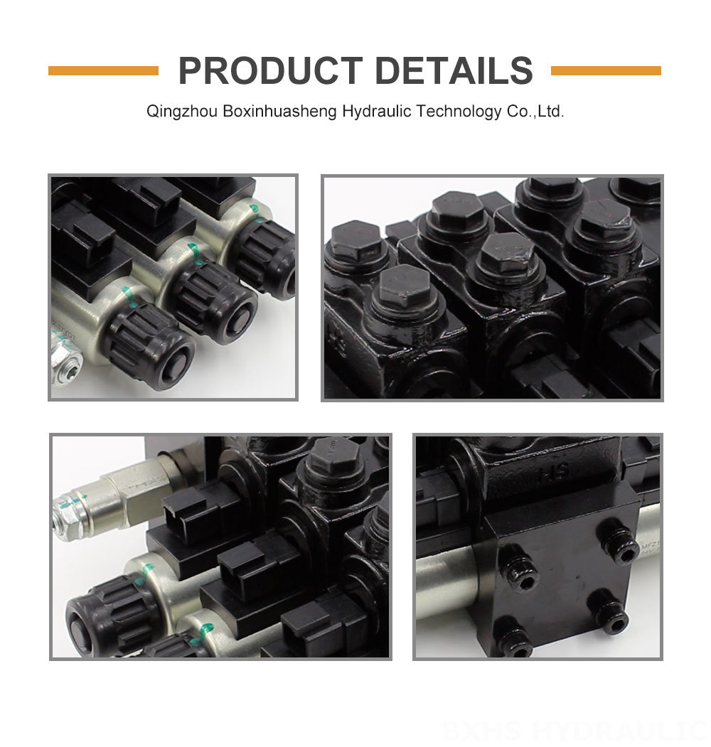 HDCF50 Solenoid 3 Spool Solenoid Control Valve detailed image