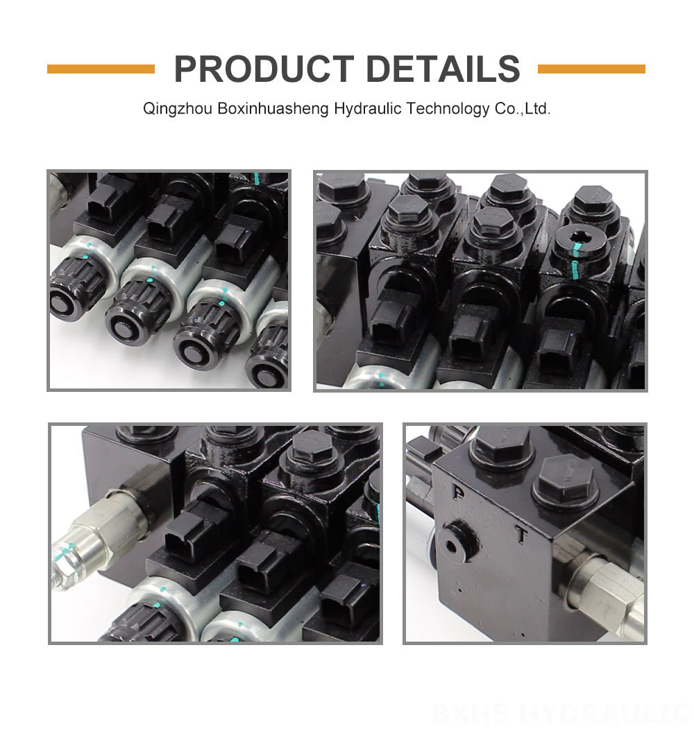 HDCF50 Solenoid 5 Spool Solenoid Control Valve detailed image