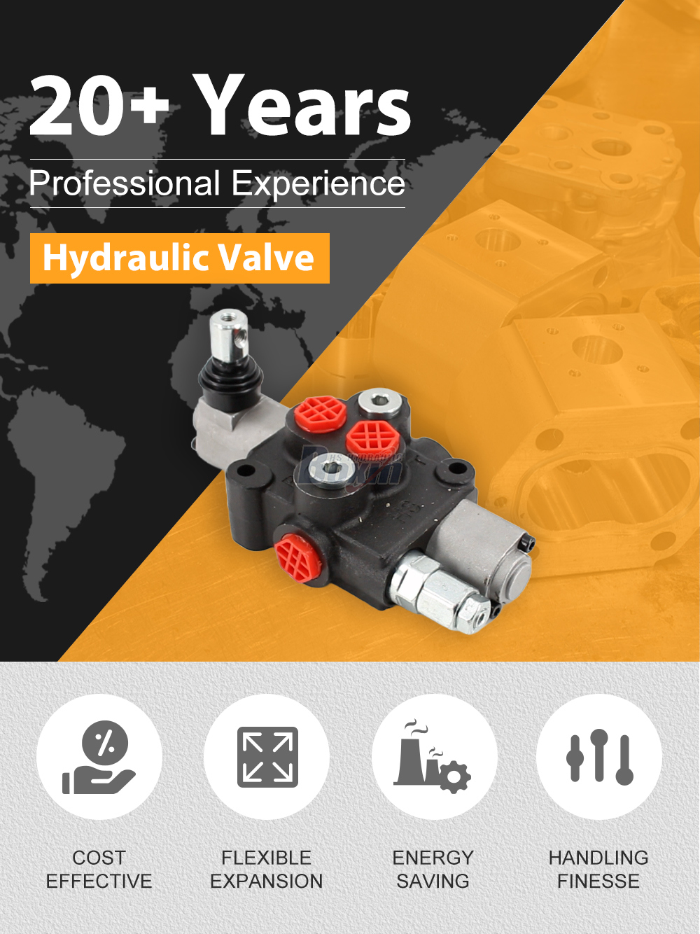HS45 Manual 1 Spool Monoblock Directional Valve detailed image