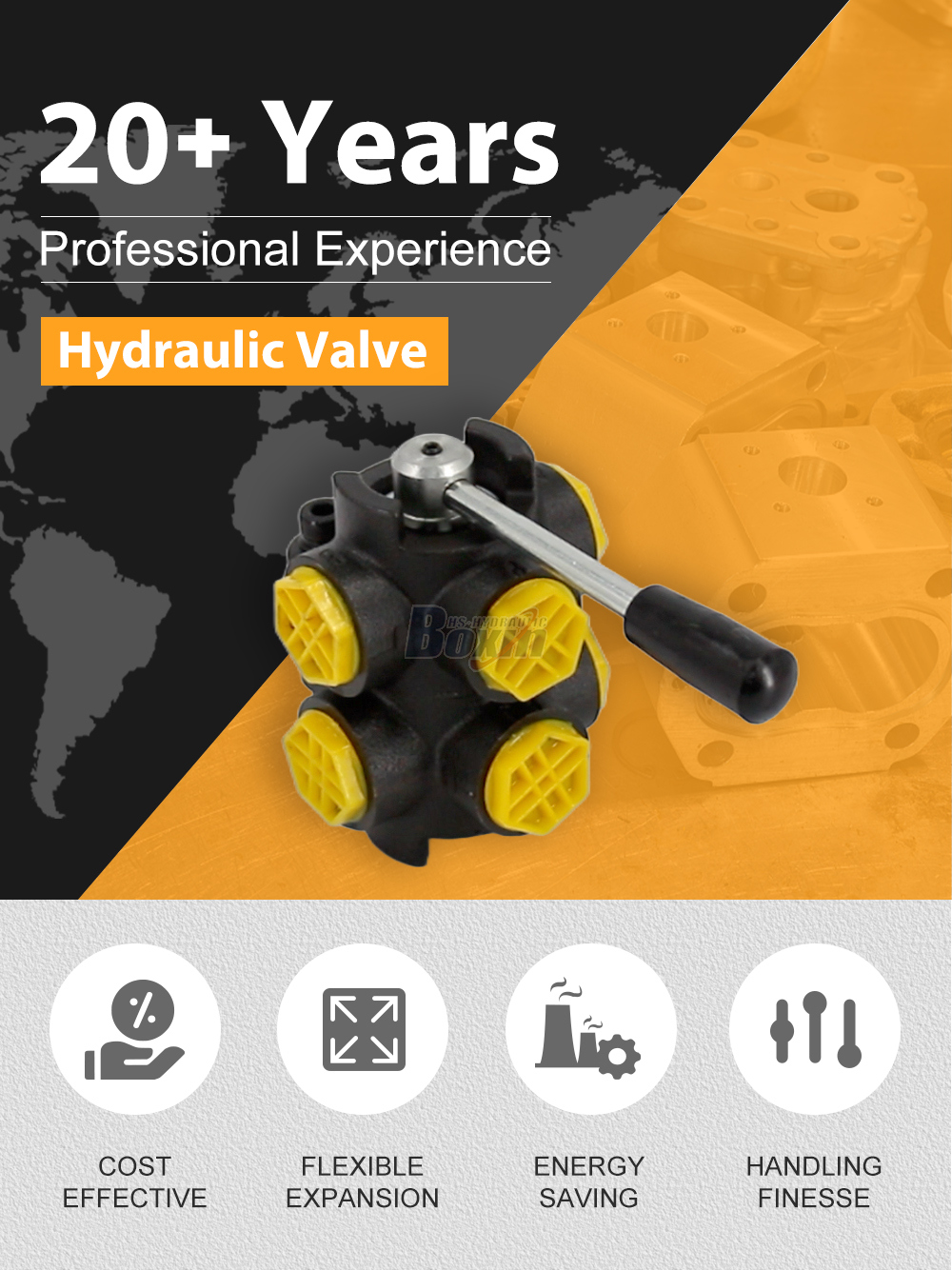 HSDV33-2 Manual 1 Spool Flow Diverter Valve detailed image