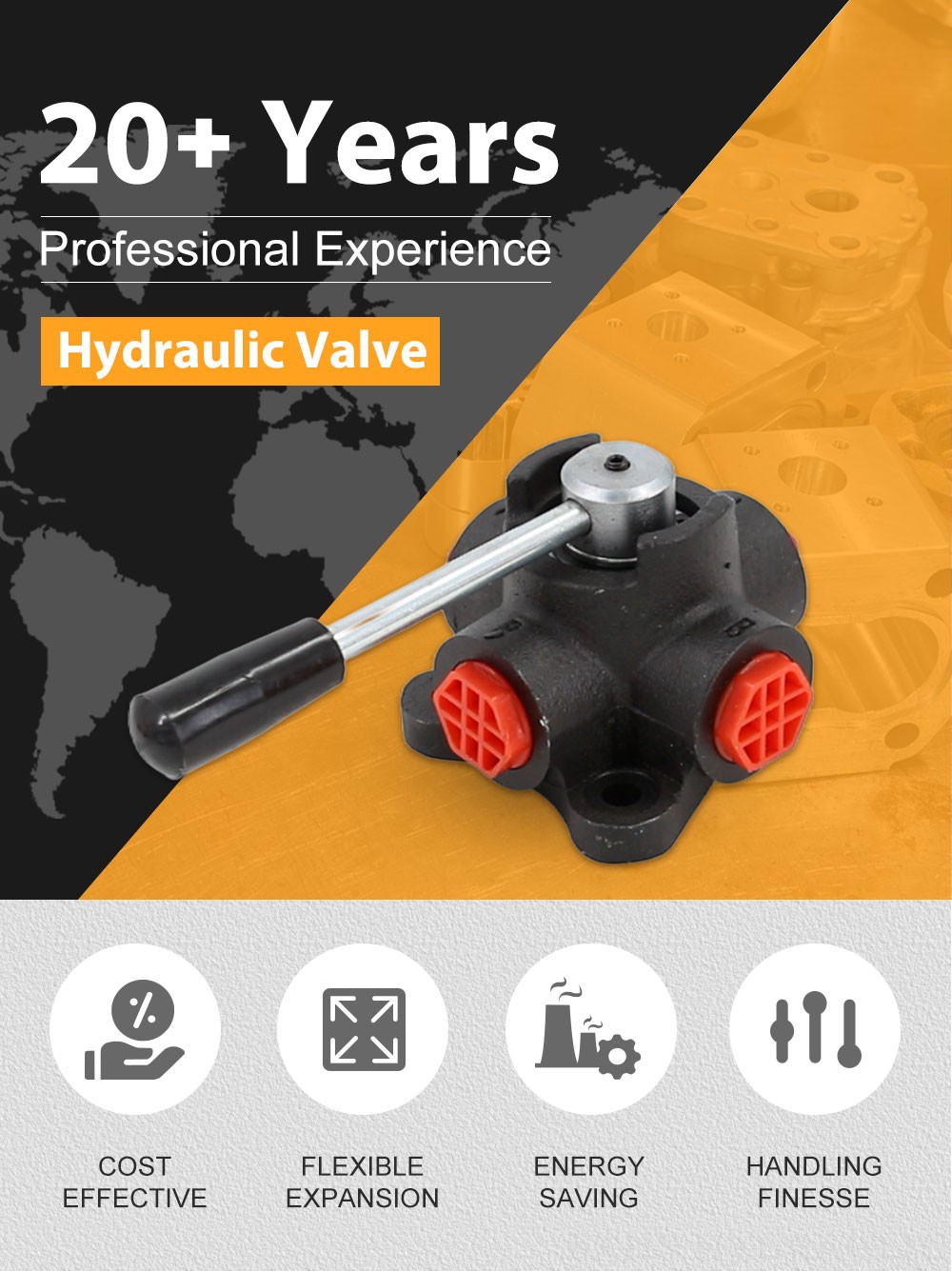HSDV34 Manual 1 Spool Flow Diverter Valve detailed image