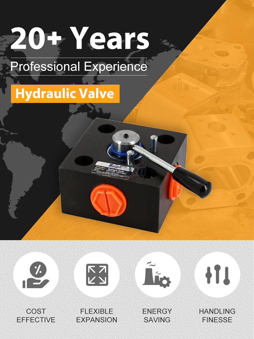 Factory Wholesale HSJLZF-120 1 Spool Hydraulic Directional Control Valve detailed image