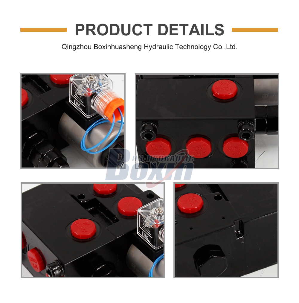 HSV06-AQF-2 Solenoid 2 Spool Flow Diverter Valve detailed image