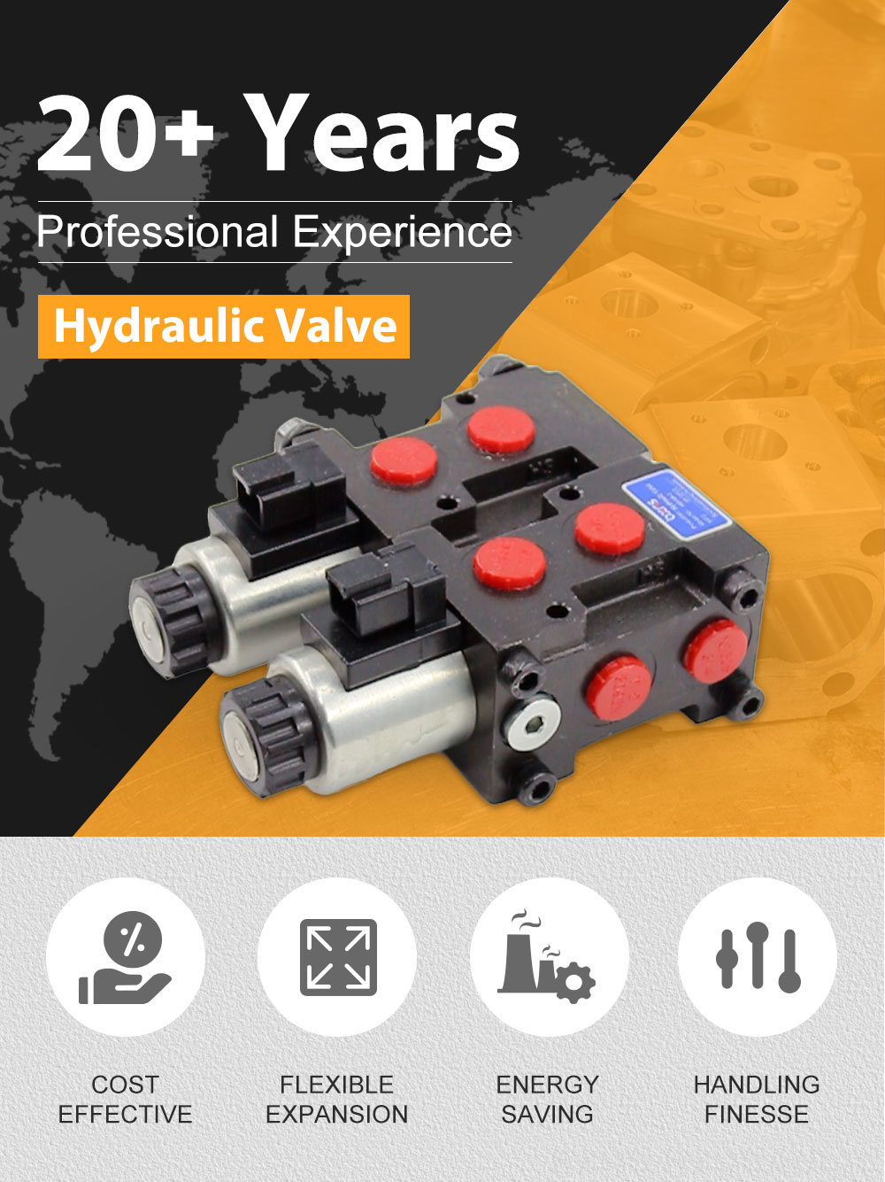HSV06 Solenoid 2 Spool Flow Diverter Valve detailed image