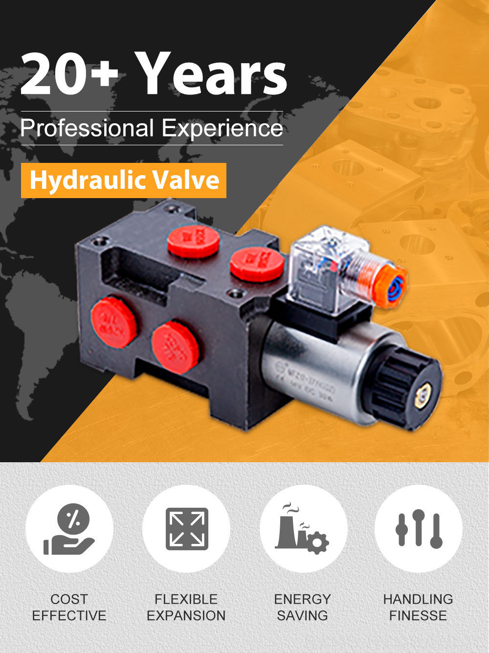 HSV06 Solenoid 1 Spool Flow Diverter Valve detailed image