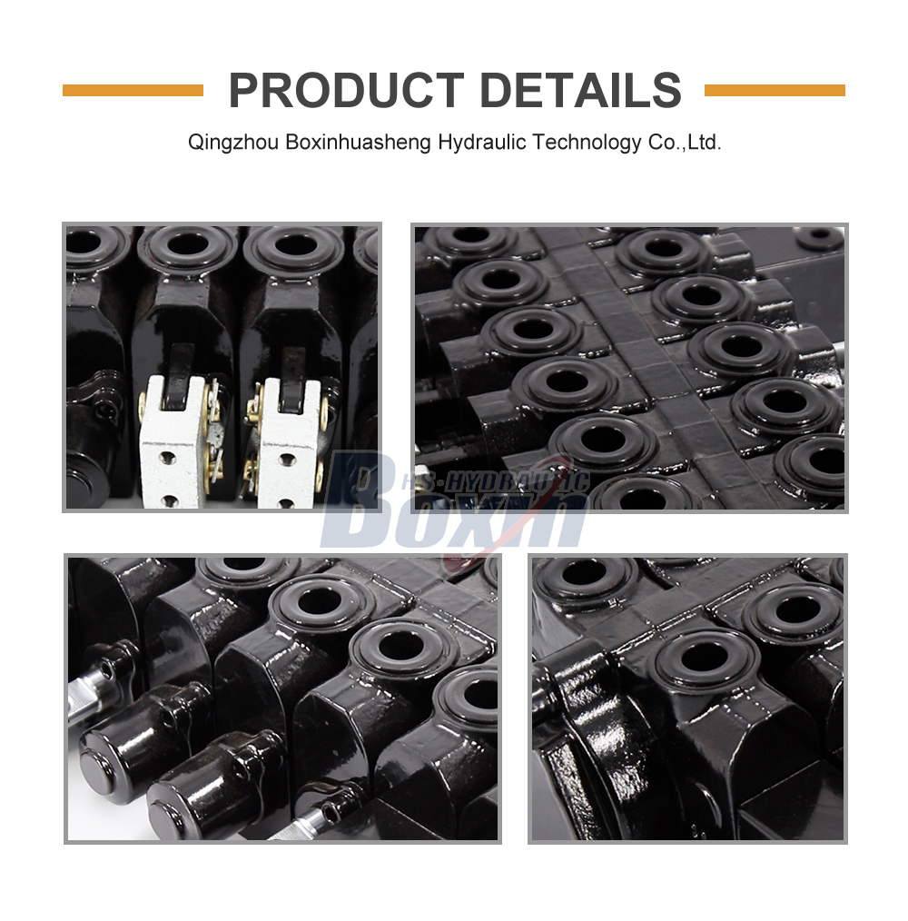 8 Spool Hydraulic Directional Control Valve HSW50 Manual Override detailed image