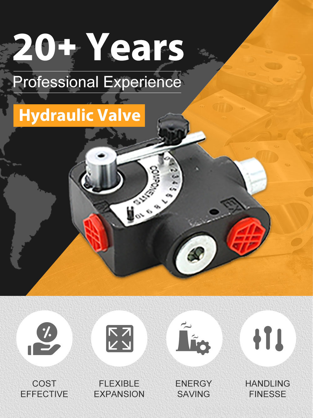 Hydraulic Spool Valve High Pressure LKF60 Flow Control Valve: Quality, Performance, Reliability detailed image