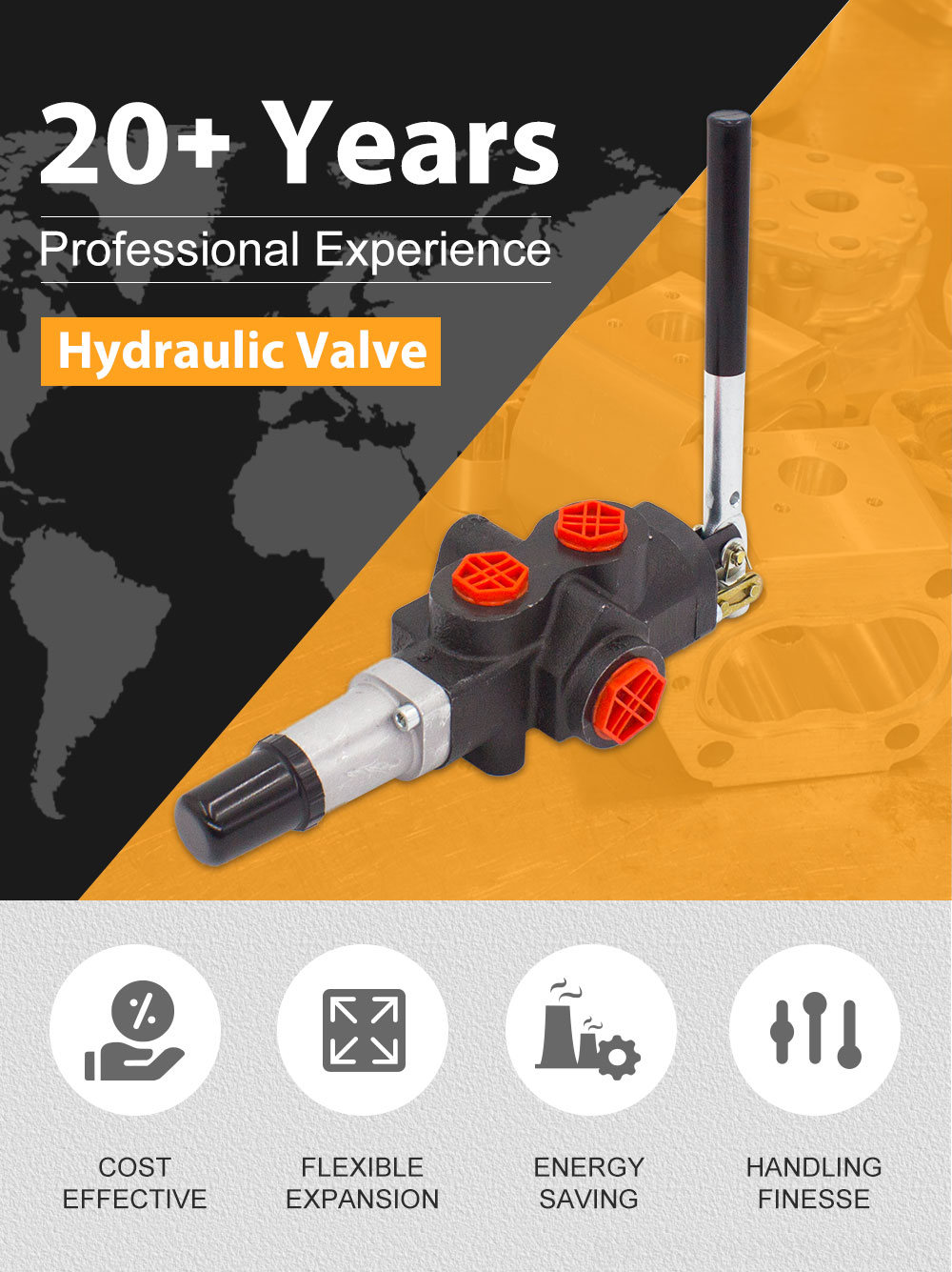 LVA1-95 Manual 1 Spool Log Splitter Valve detailed image