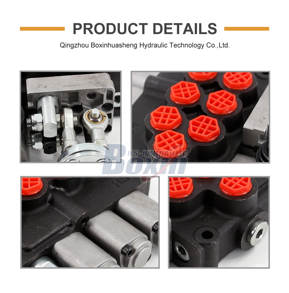 M45 Manual and Joystick 3 Spool Monoblock Directional Valve detailed image