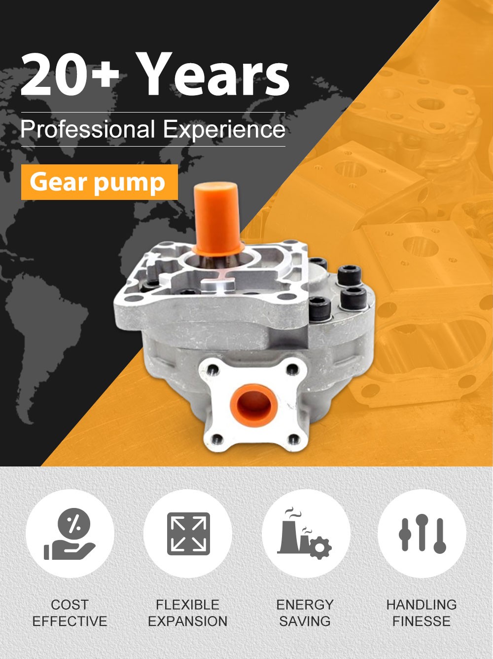 NSH32-M 32 cc/rev Hydraulic Gear Pump detailed image
