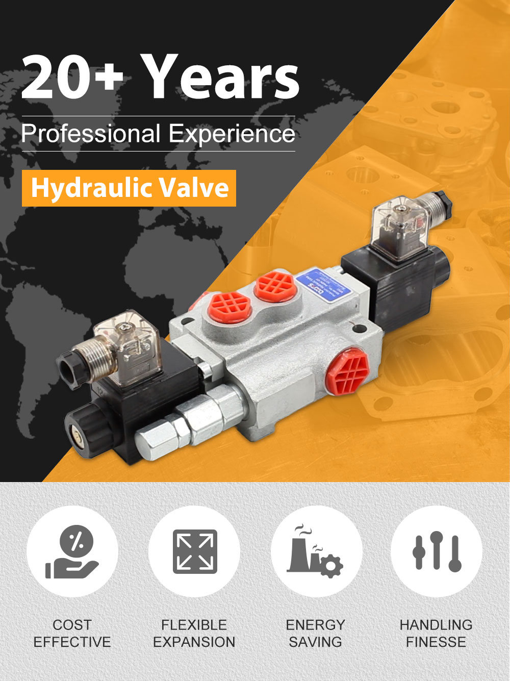 P40-DKL Solenoid 1 Spool Monoblock Directional Valve detailed image