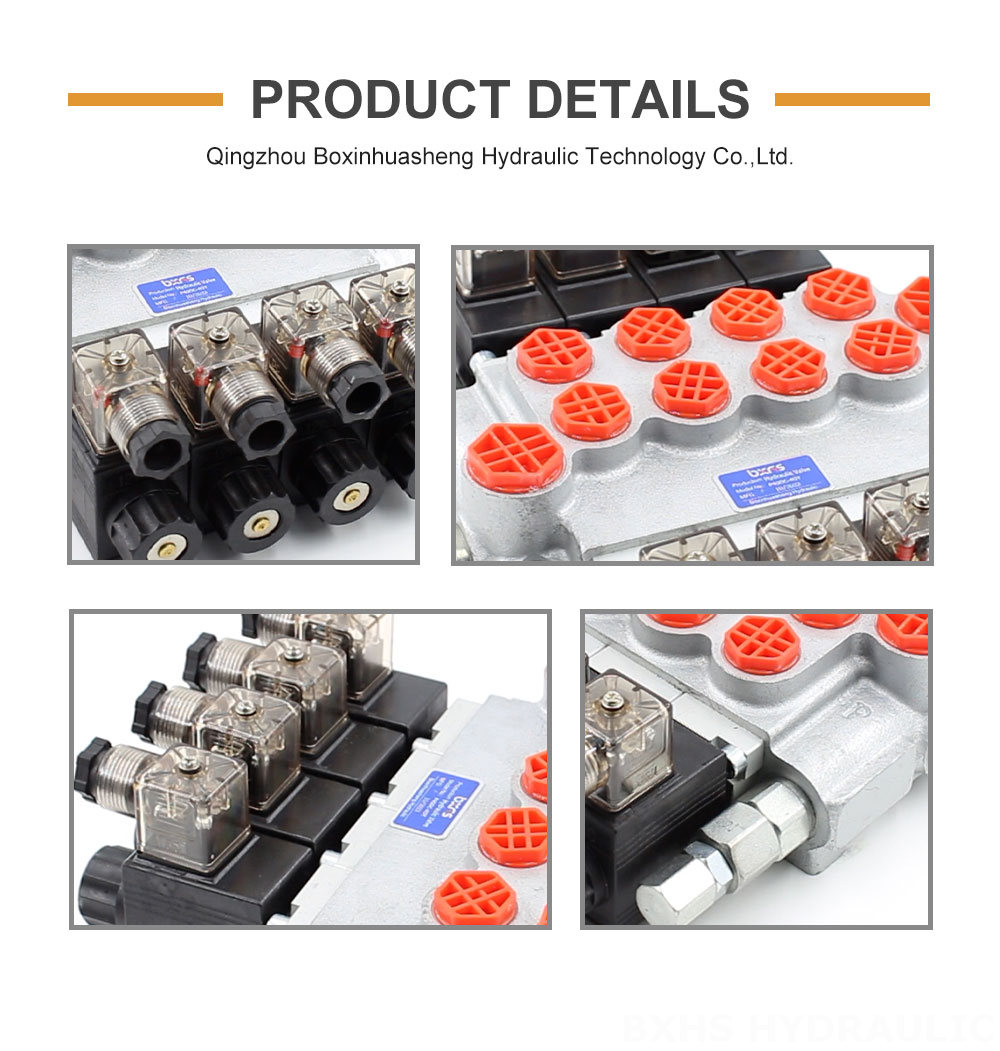 P40-DKL Solenoid 4 Spool Monoblock Directional Valve detailed image