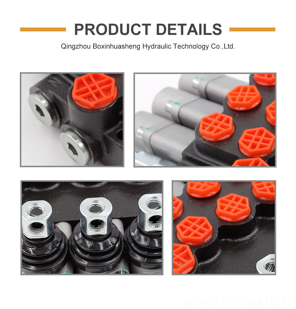P40-G38-G12-OT Manual 3 Spool Monoblock Directional Valve detailed image