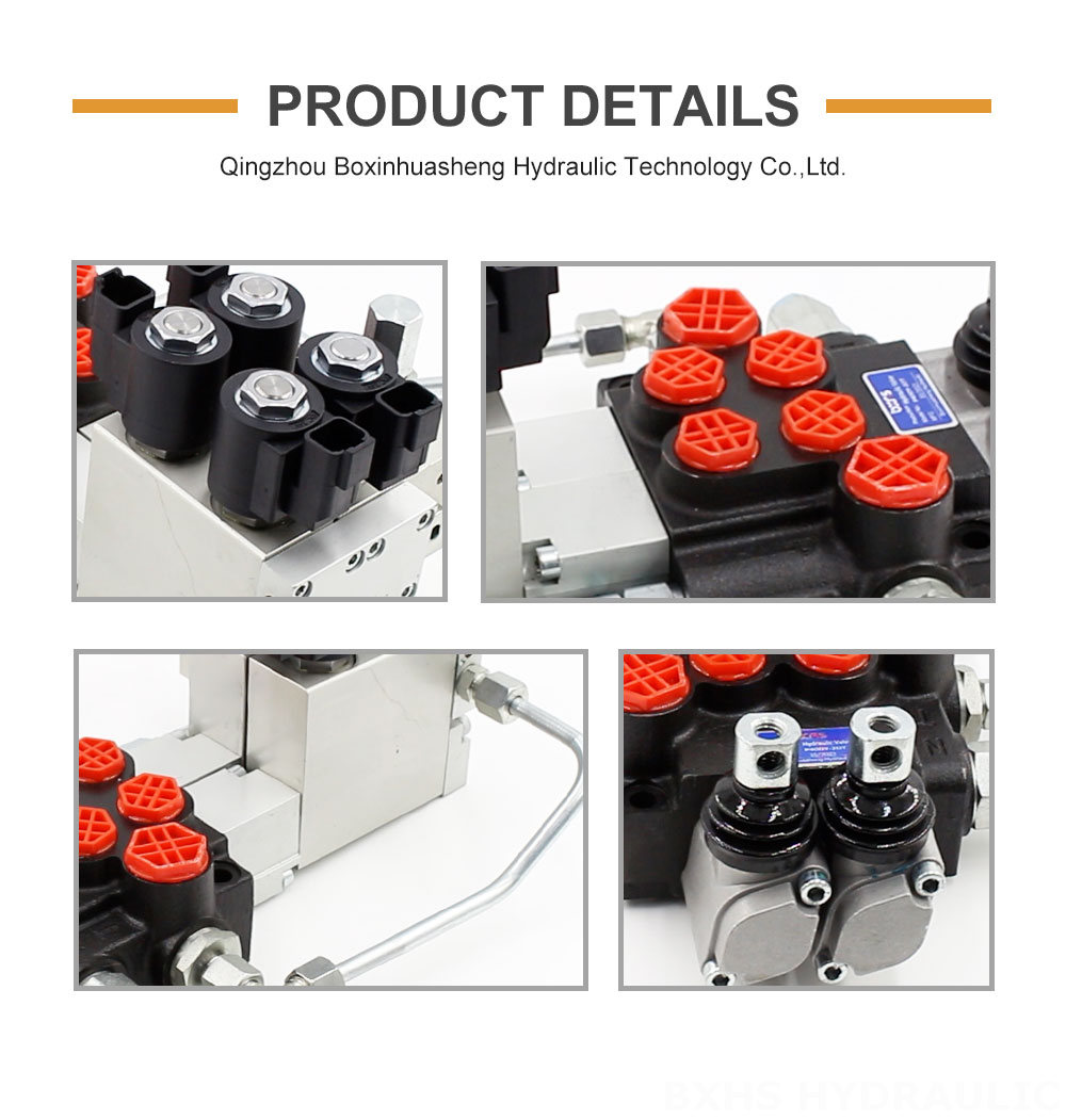 P40 Electro-hydraulic 2 Spool Monoblock Directional Valve detailed image