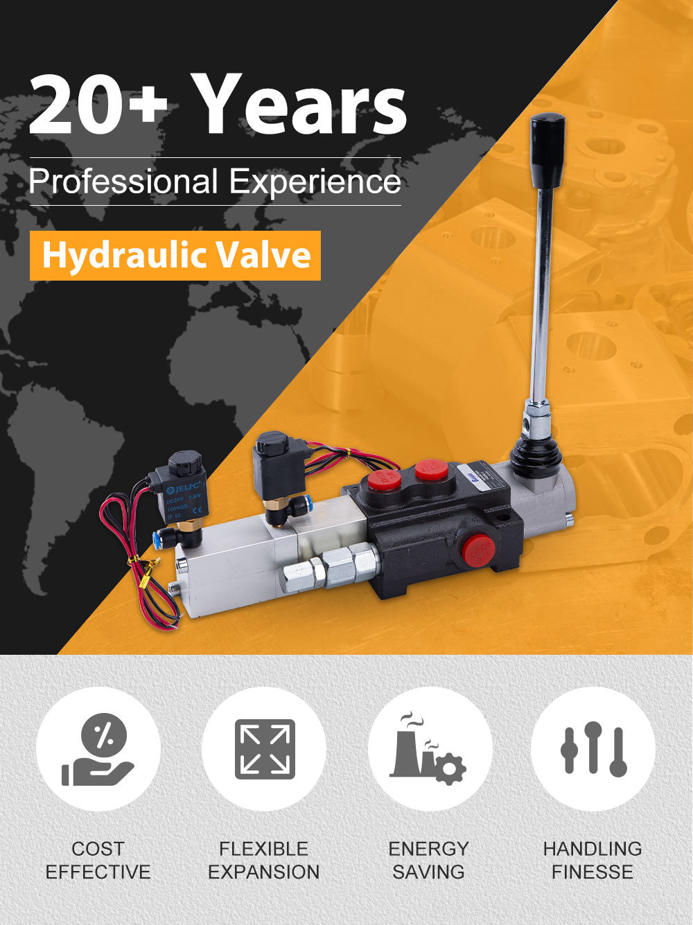 P40 Electro-pneumatic 1 Spool Monoblock Directional Valve detailed image
