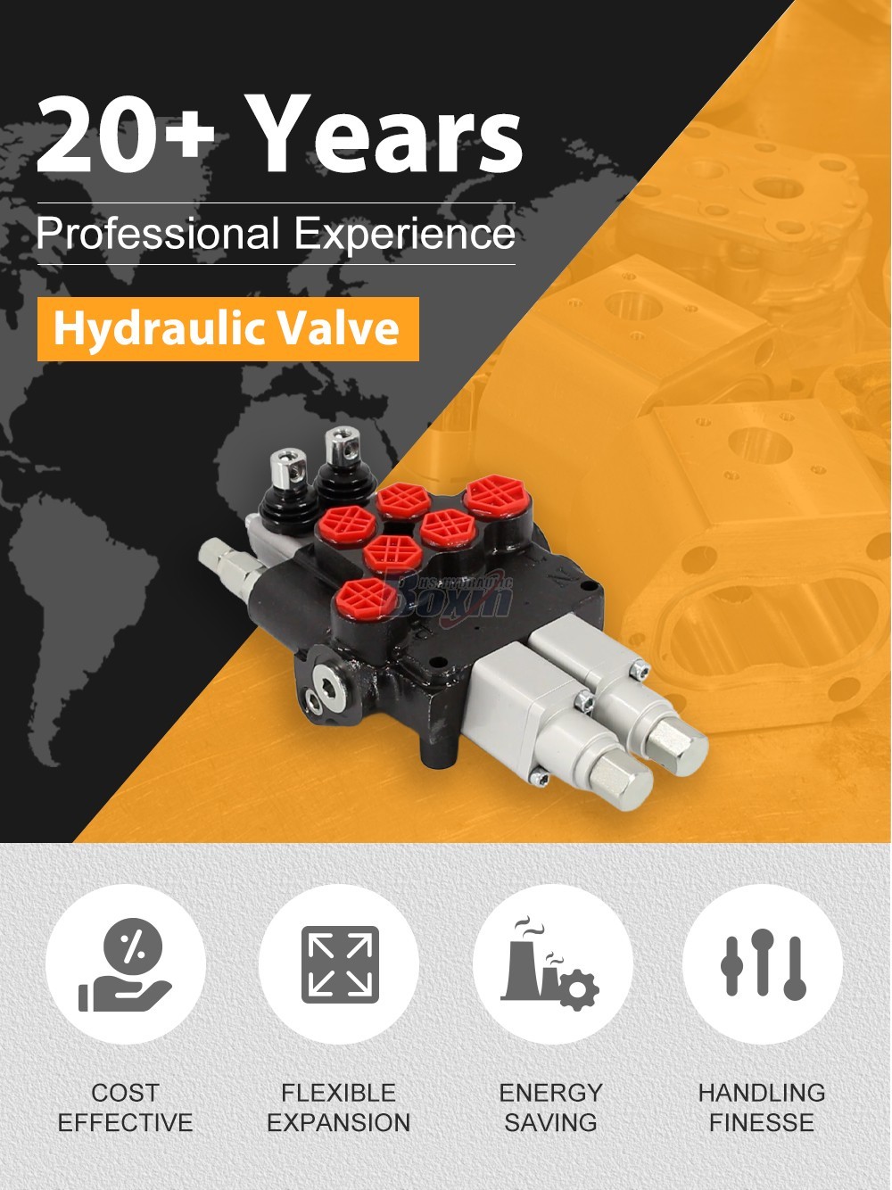 P80AFT-2QTW1 Manual 2 Spool Monoblock Directional Valve detailed image