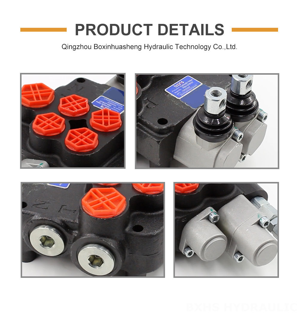 P80A Manual 2 Spool Monoblock Directional Valve detailed image
