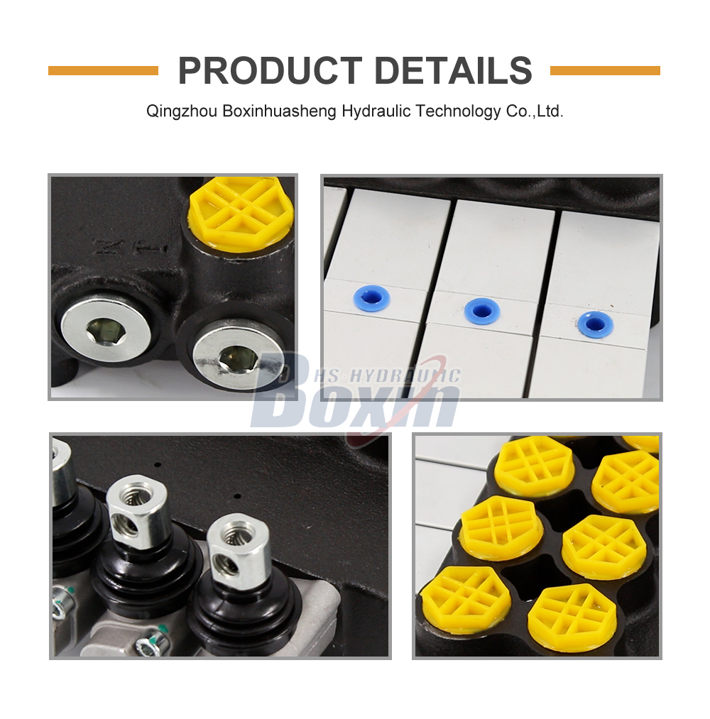 P80Q-G-4OT Pneumatic 4 Spool Monoblock Directional Valve detailed image