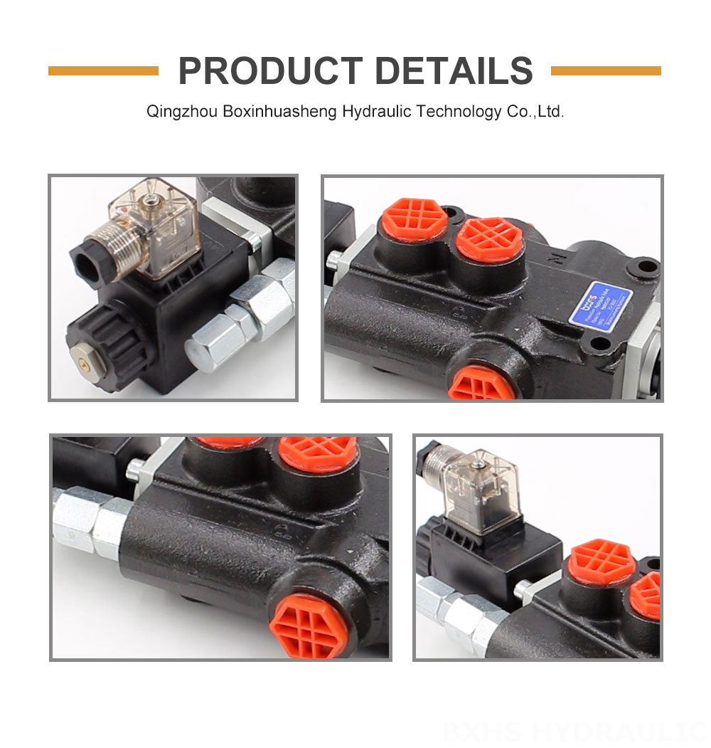 P80 Solenoid 1 Spool Monoblock Directional Valve detailed image