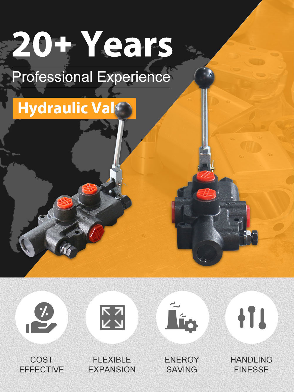 P81 Manual 1 Spool Log Splitter Valve detailed image