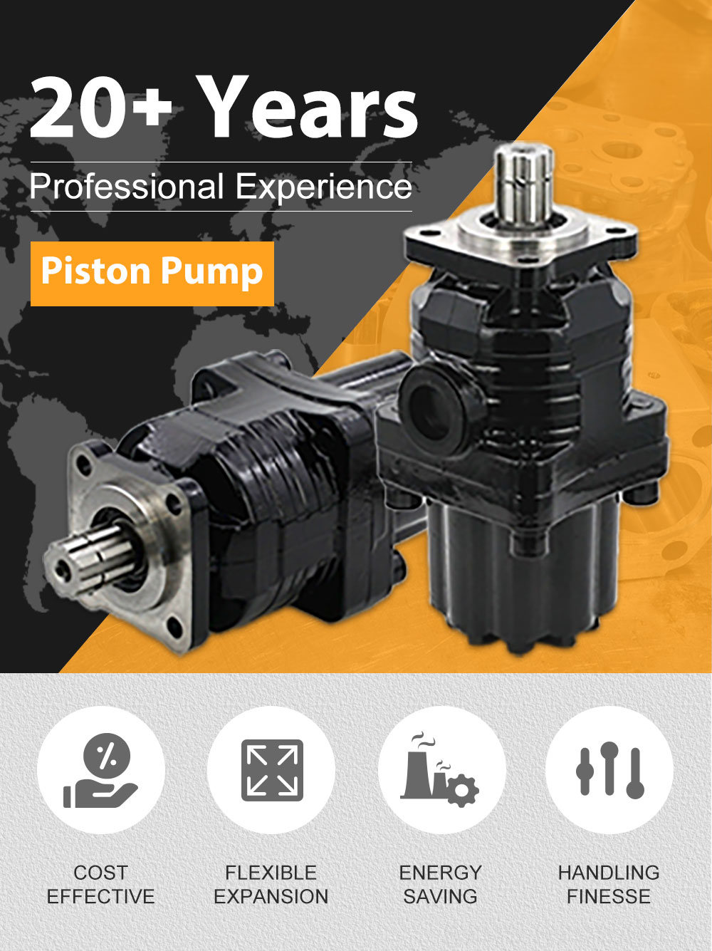 P9-80 80 cc/rev Hydraulic Piston Pump detailed image