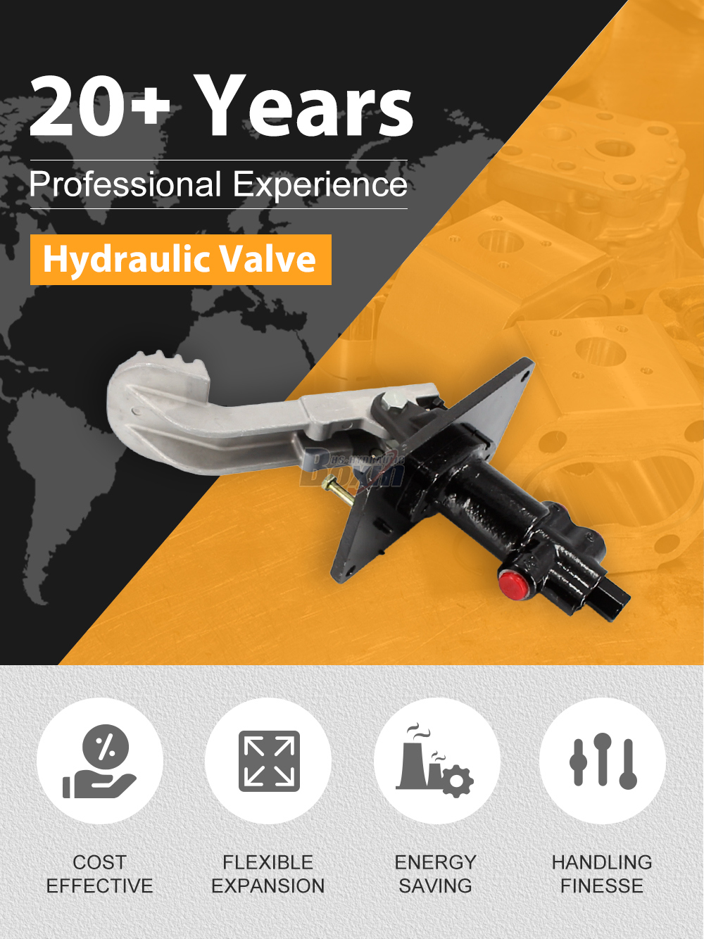 PDF12-00-10 Manual 1 Spool Hydraulic Control Valve detailed image