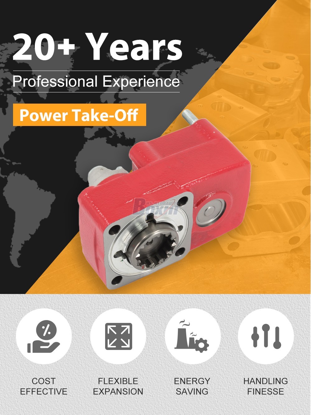 PTO-02 284Nm 1:1.2 Power Take Off detailed image