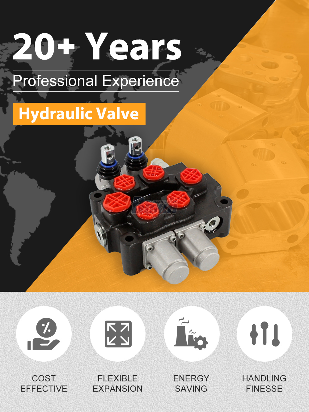 Q75-2OT Manual 2 Spool Monoblock Directional Valve detailed image
