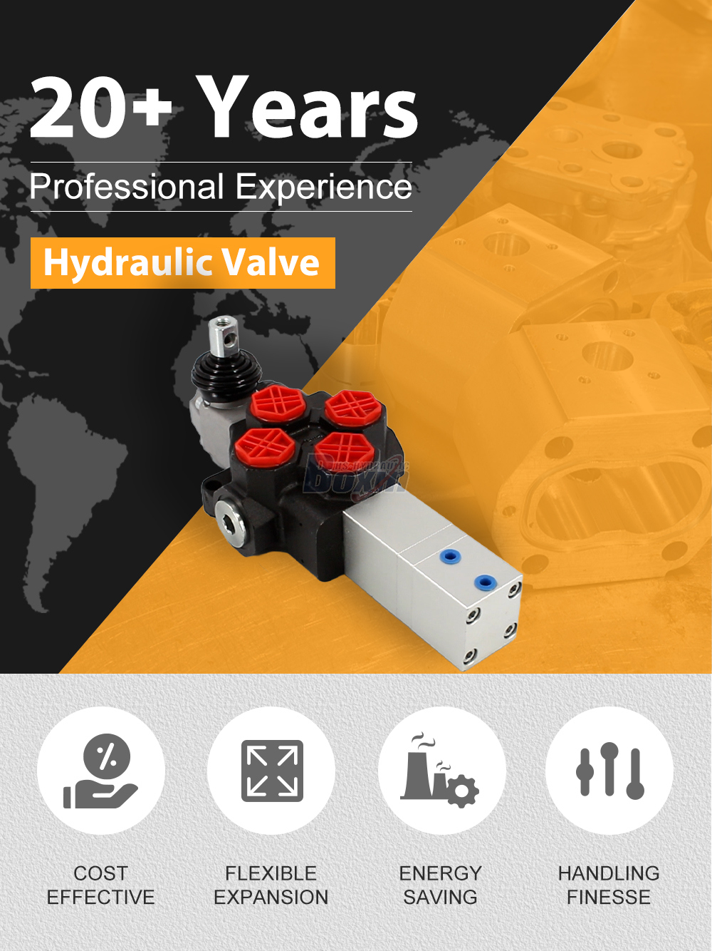 SD14Q-OT Pneumatic 1 Spool Monoblock Directional Valve detailed image