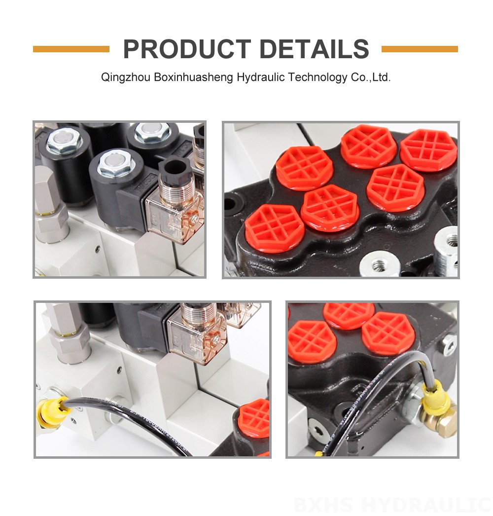 SD5 Electro-hydraulic 2 Spool Monoblock Directional Valve detailed image