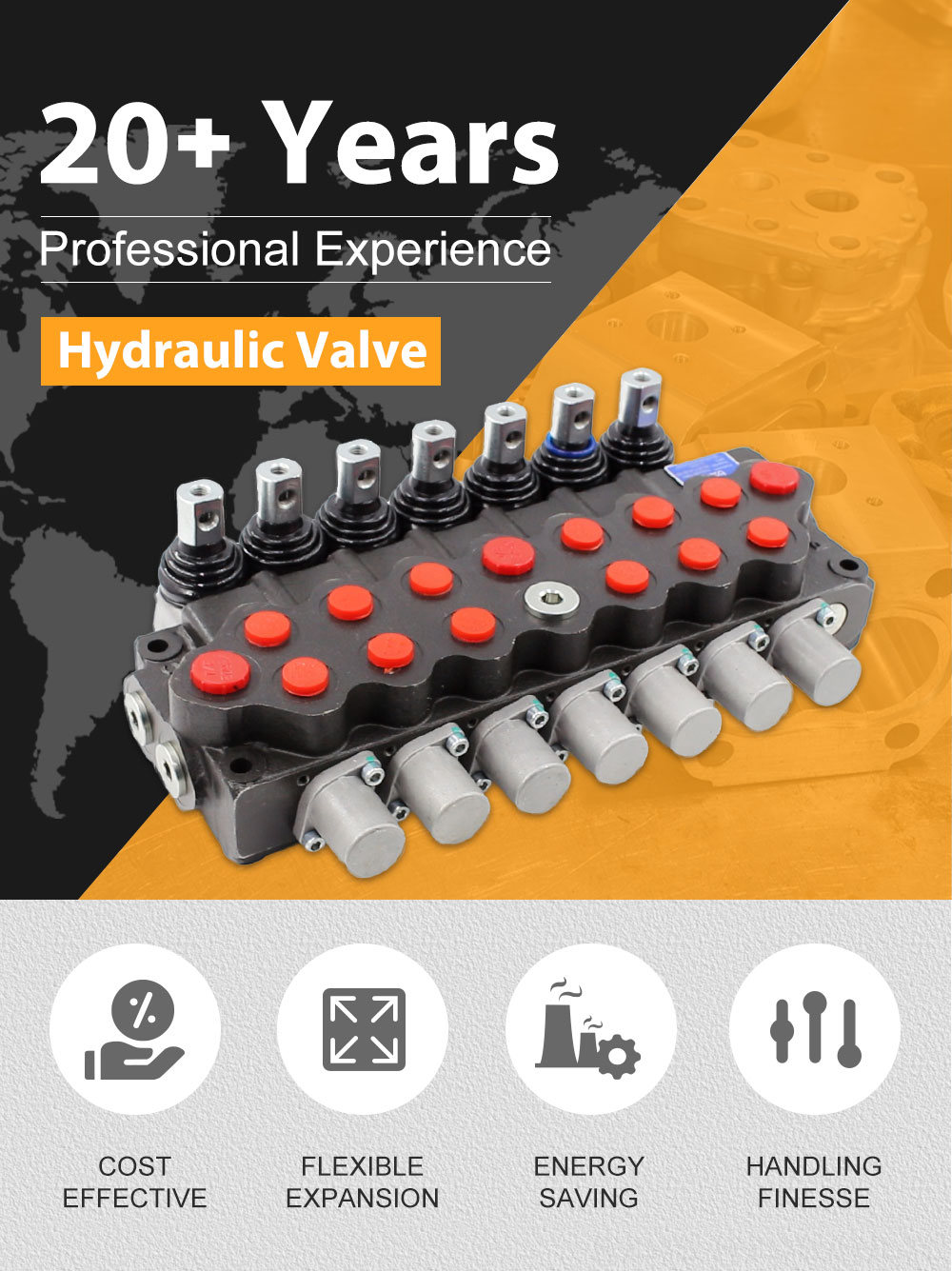 SD5 Manual 7 Spool Monoblock Directional Valve detailed image