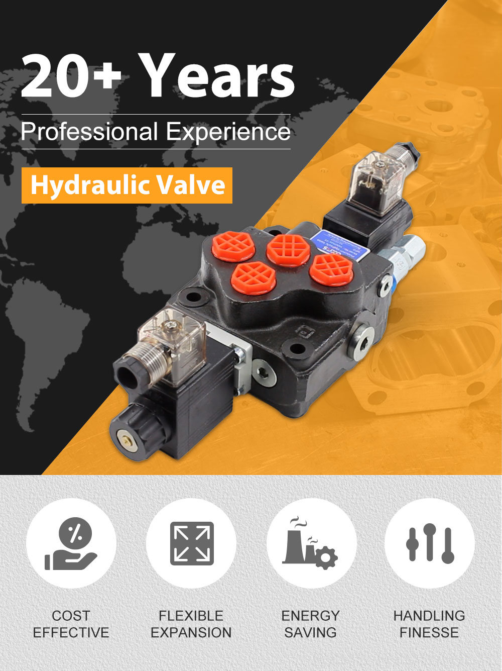 SD5 Solenoid 1 Spool Monoblock Directional Valve detailed image